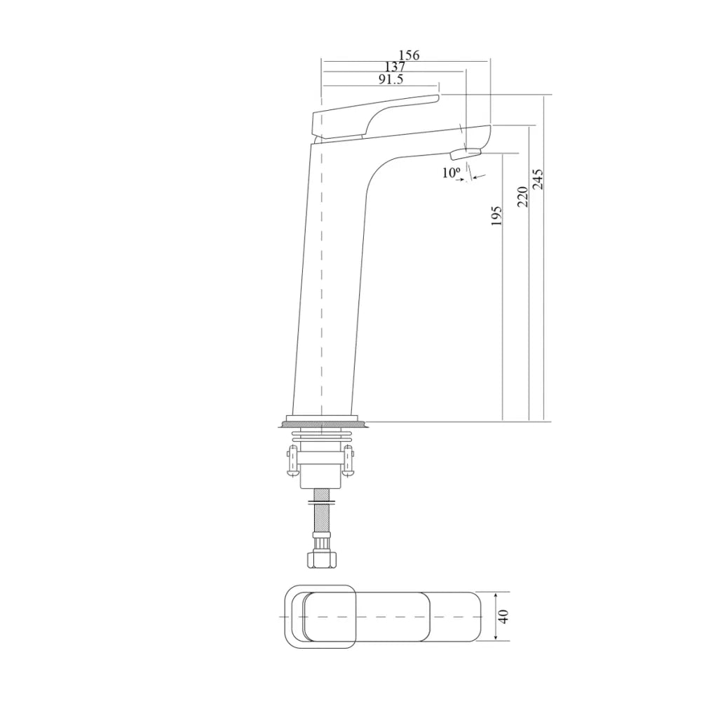 Chaser Tall Basin Mixer