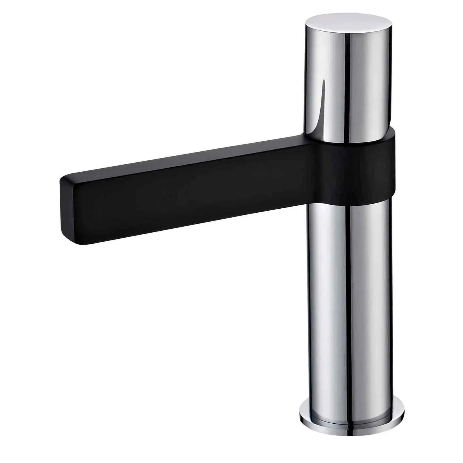 Zenon Noir Basin Mixer - Chrome/Black