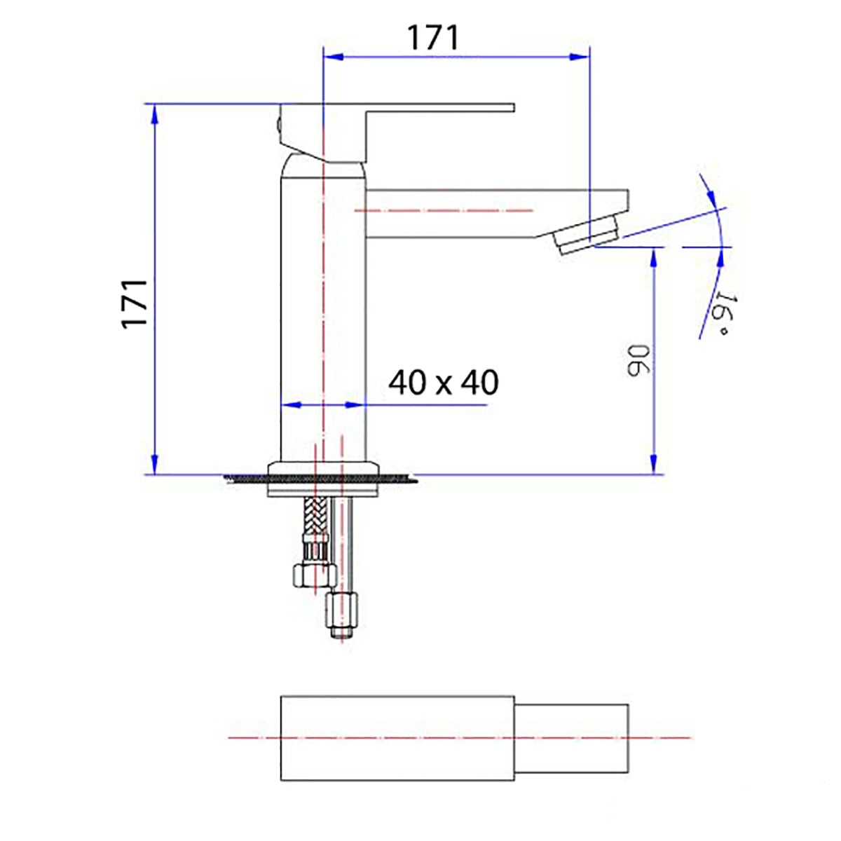 Basin Mixer - Deko Square