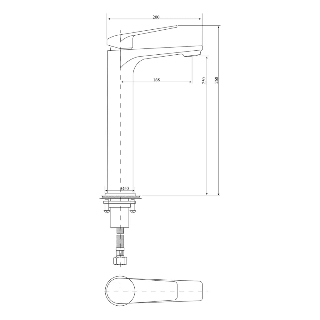 Celsior Tall Basin Mixer - Chrome