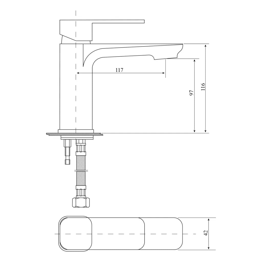 Mia Basin Mixer - Black
