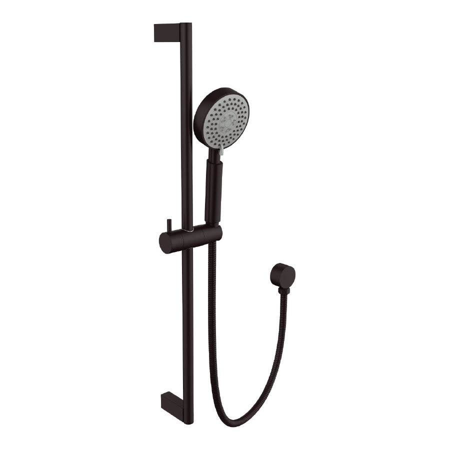 BSH02 black — Round Shower Rail in black