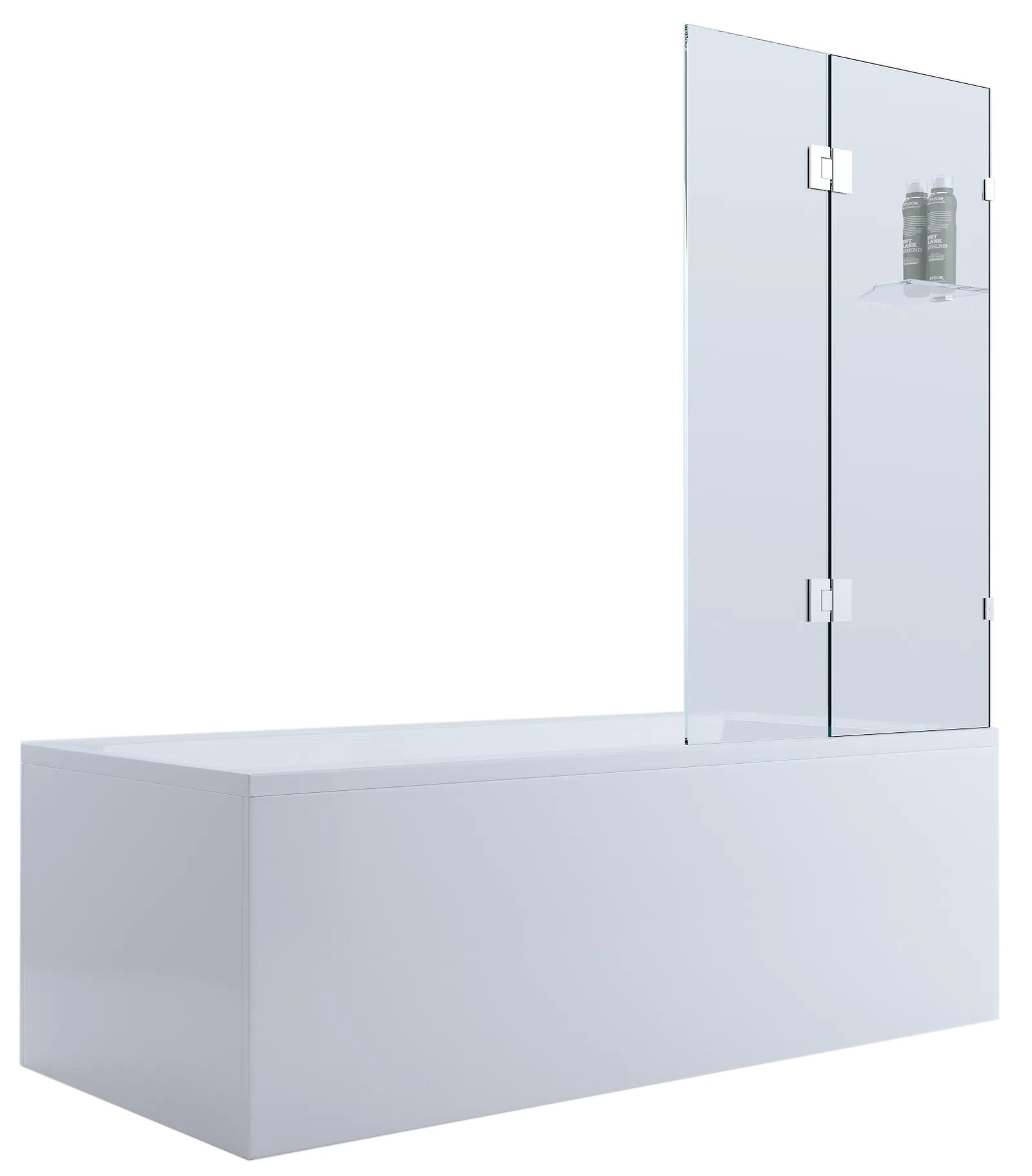 Fully-Frameless Over-Bath Fixed & Swing - Liana