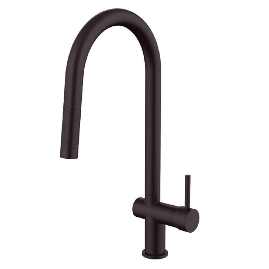 BTP02 black — Pull Out Kitchen Mixer in black