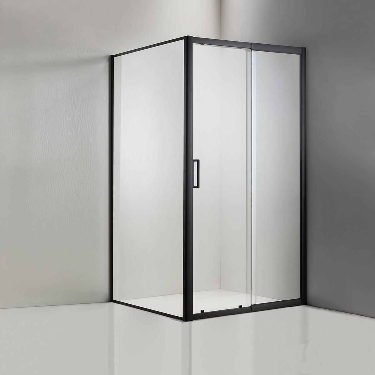 'Miramar' Sliding Semi Framed Shower Screen – Front and Return - Multiple Sizes