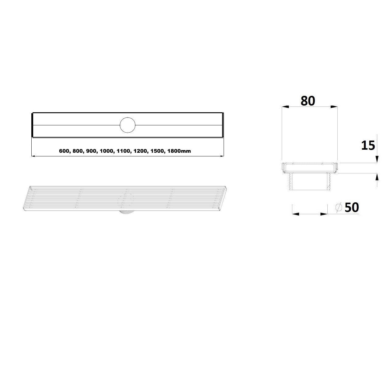 Builders Grate - CFG SQ Pattern - 15mm Depth