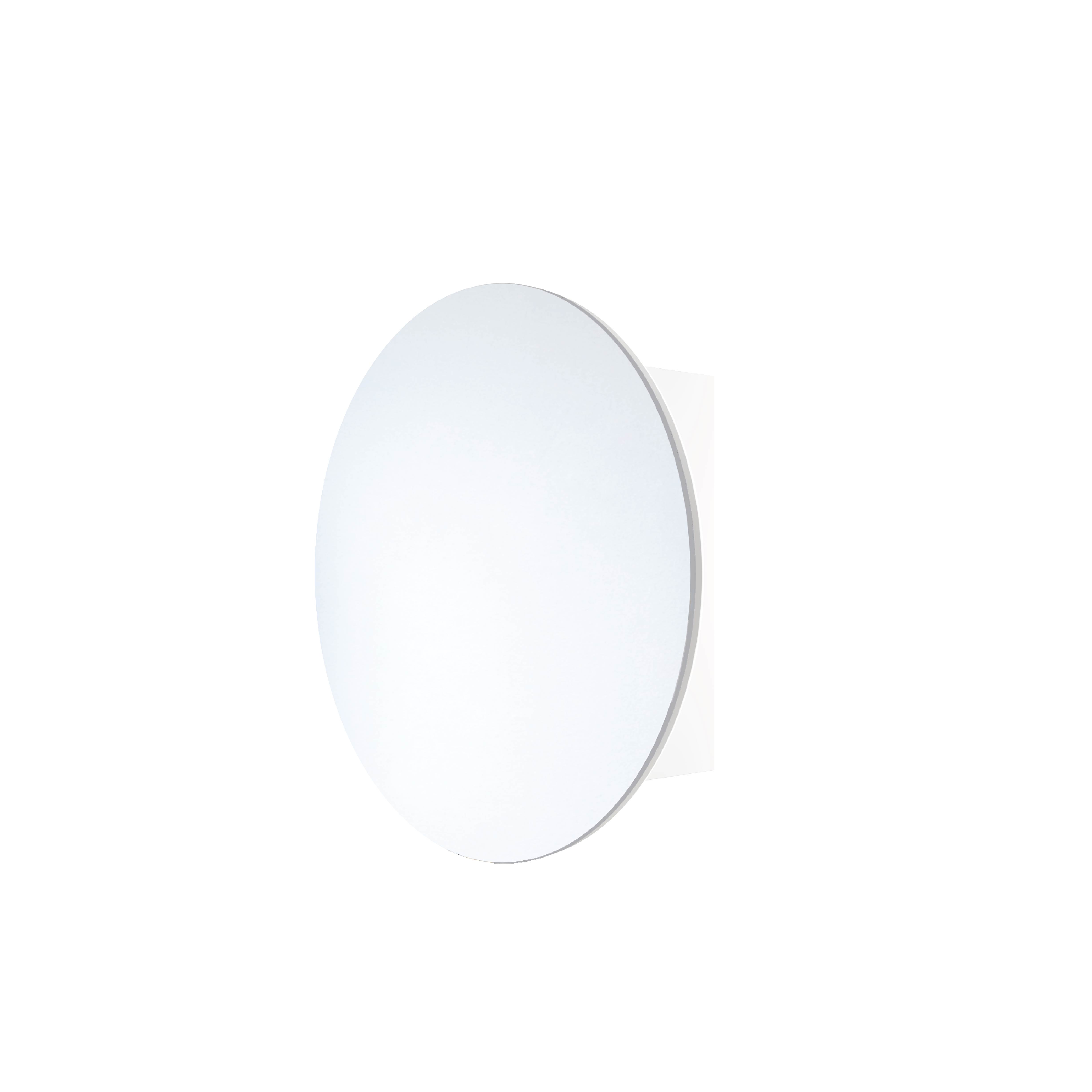 CR6060W Round White Mirror Cabinet