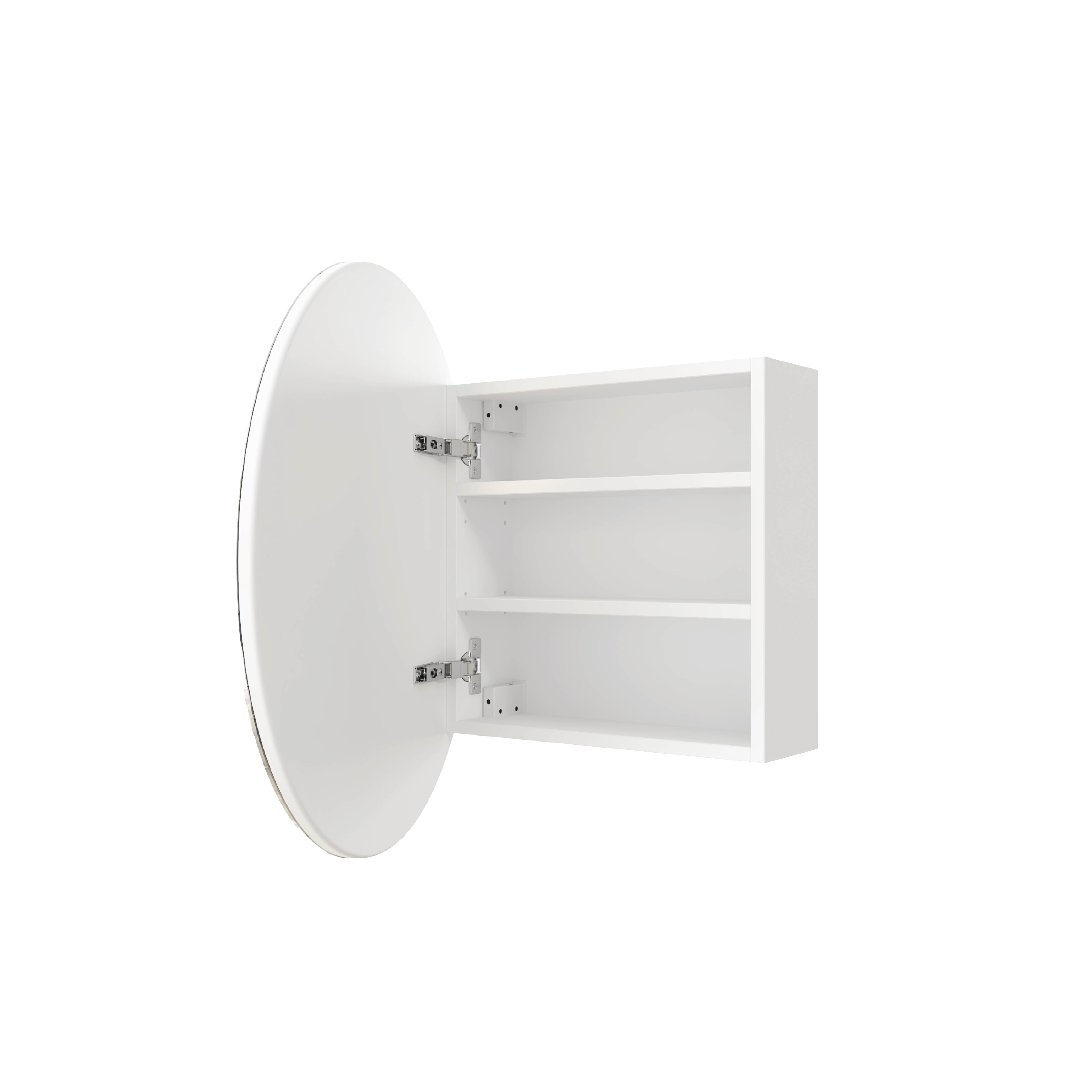 CR6060W Round White Mirror Cabinet