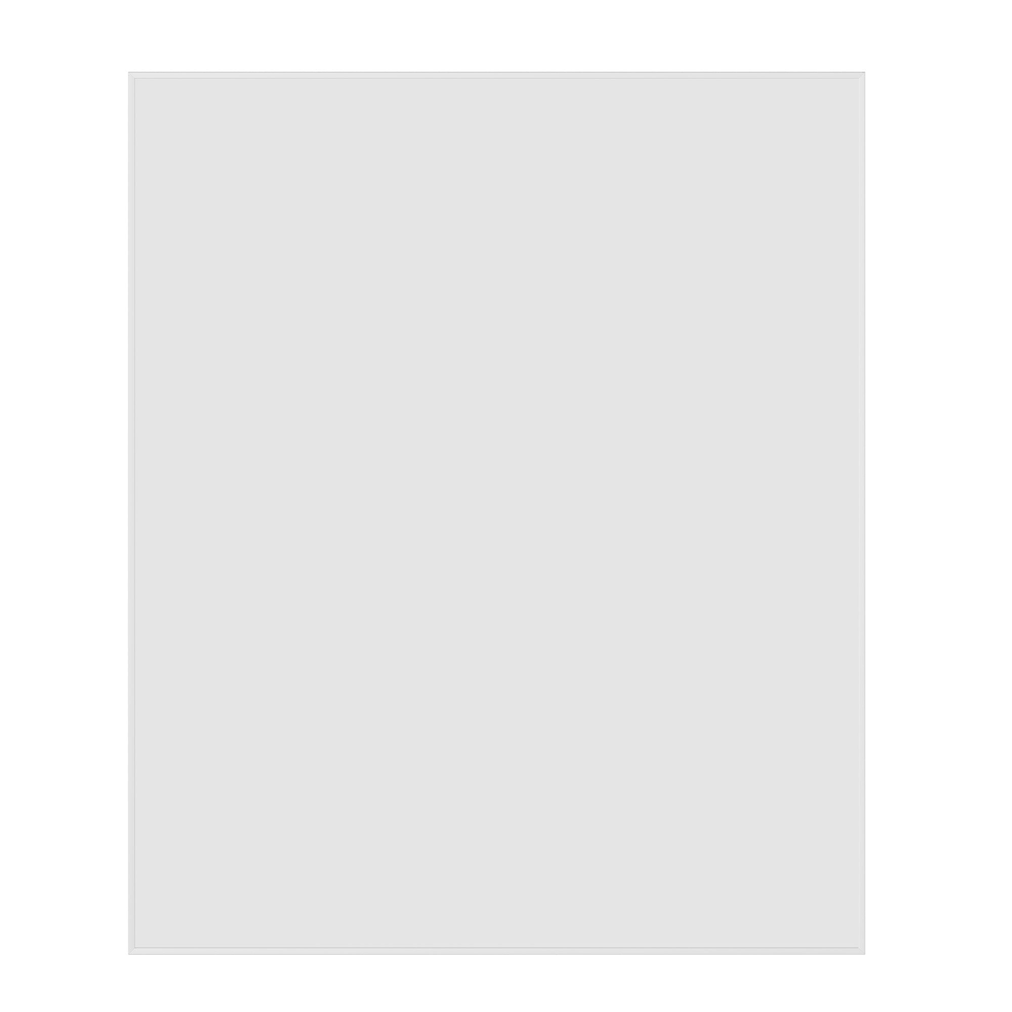CS9075WD Rectangular White Framed Mirror Including Demister