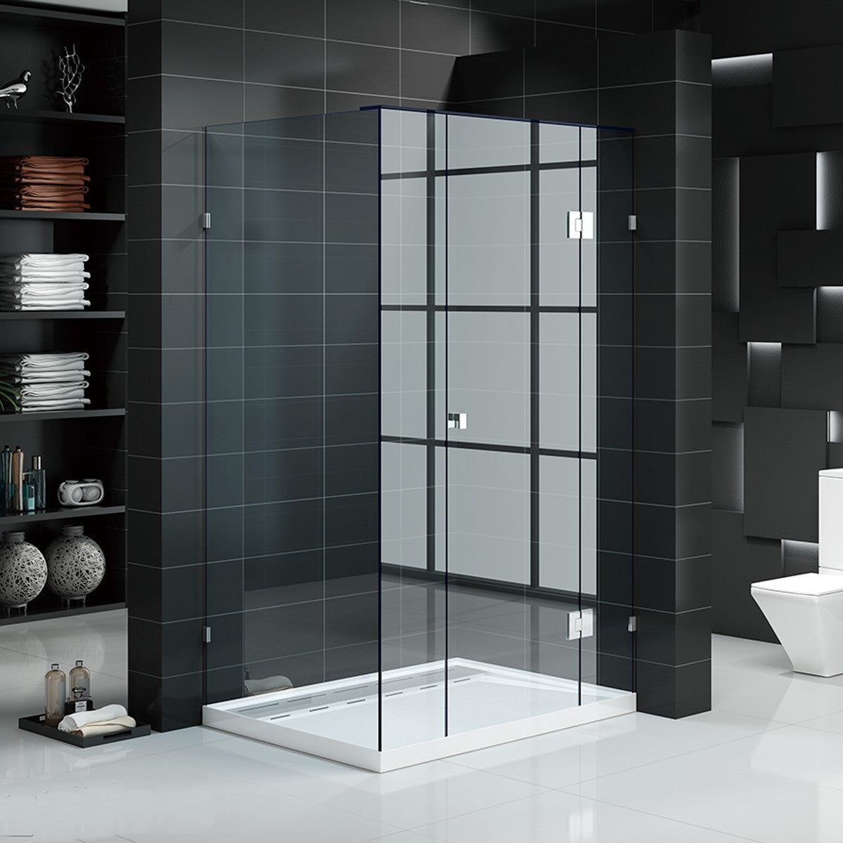 Kit - Fully Frameless Shower Screen - Every Day Sizes - Multiple Size