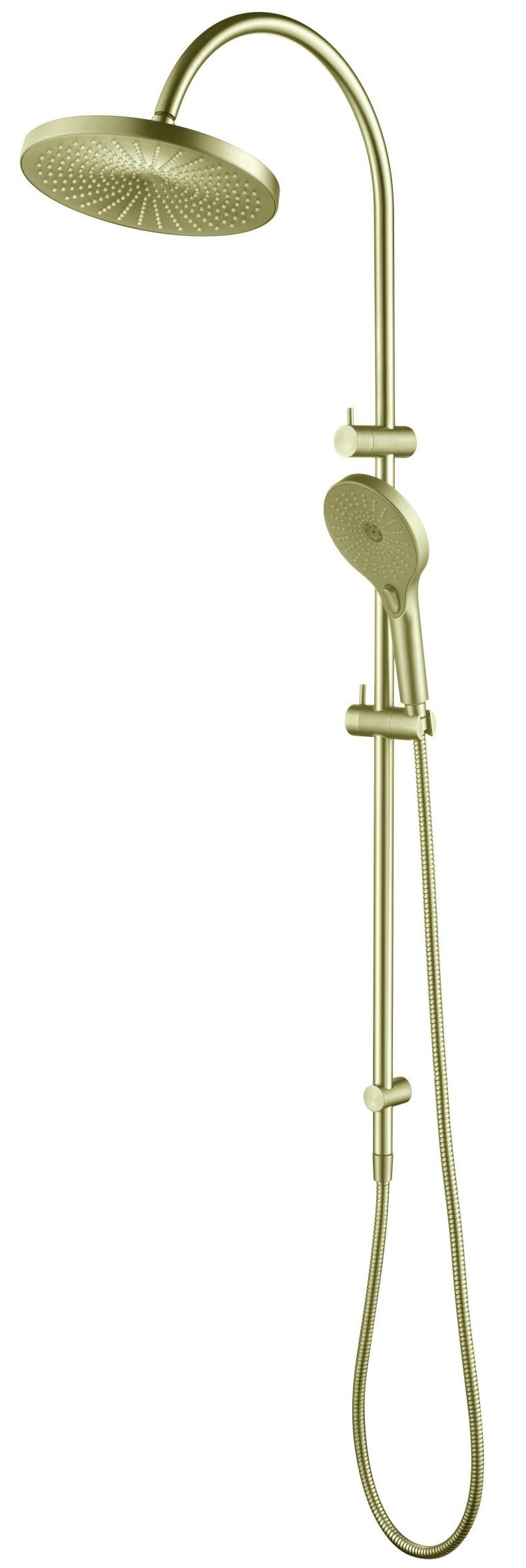 Mica Gooseneck Dual Shower Rail