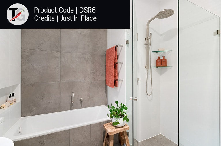 DSR6 Round Single Bar Polished Heated Towel Rail