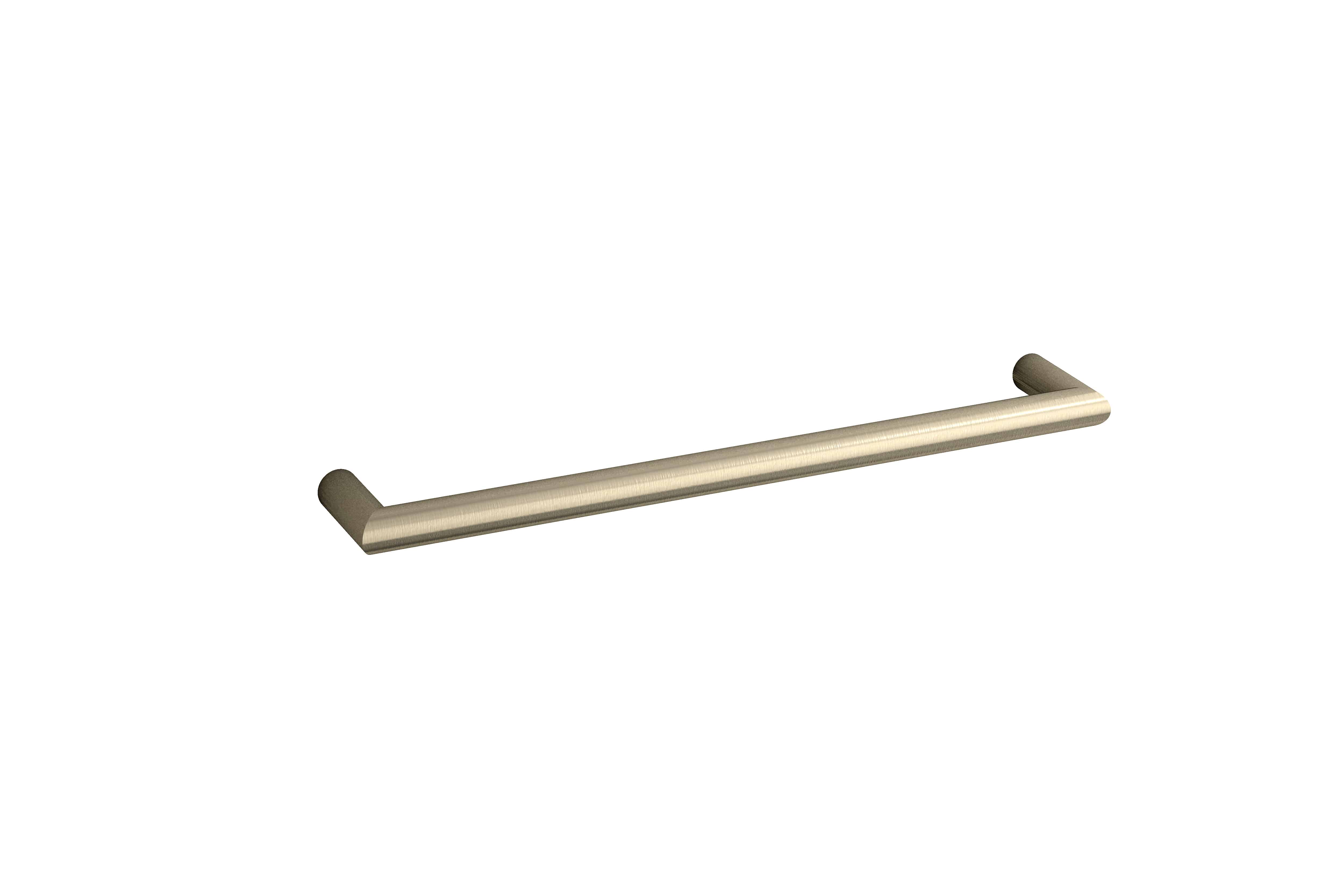 DSR6 Round Single Bar Polished Heated Towel Rail