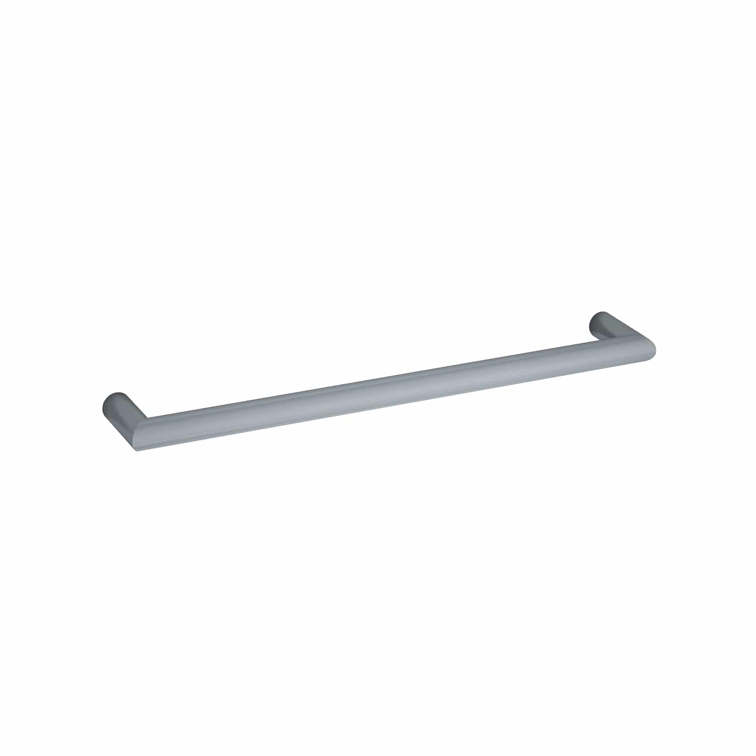 DSR6 Round Single Bar Polished Heated Towel Rail