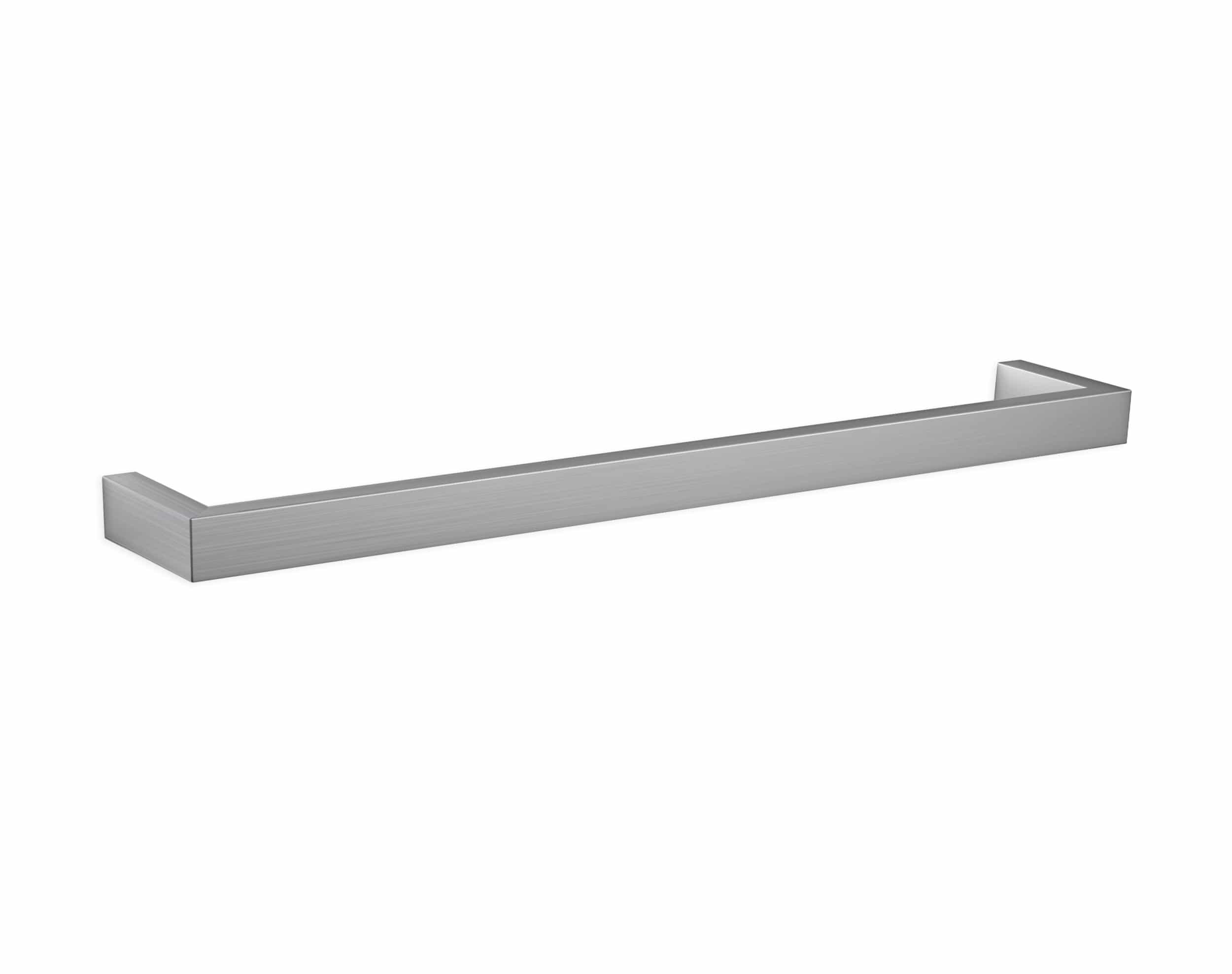 DSS8 Square Single Bar Polished Heated Towel Rail