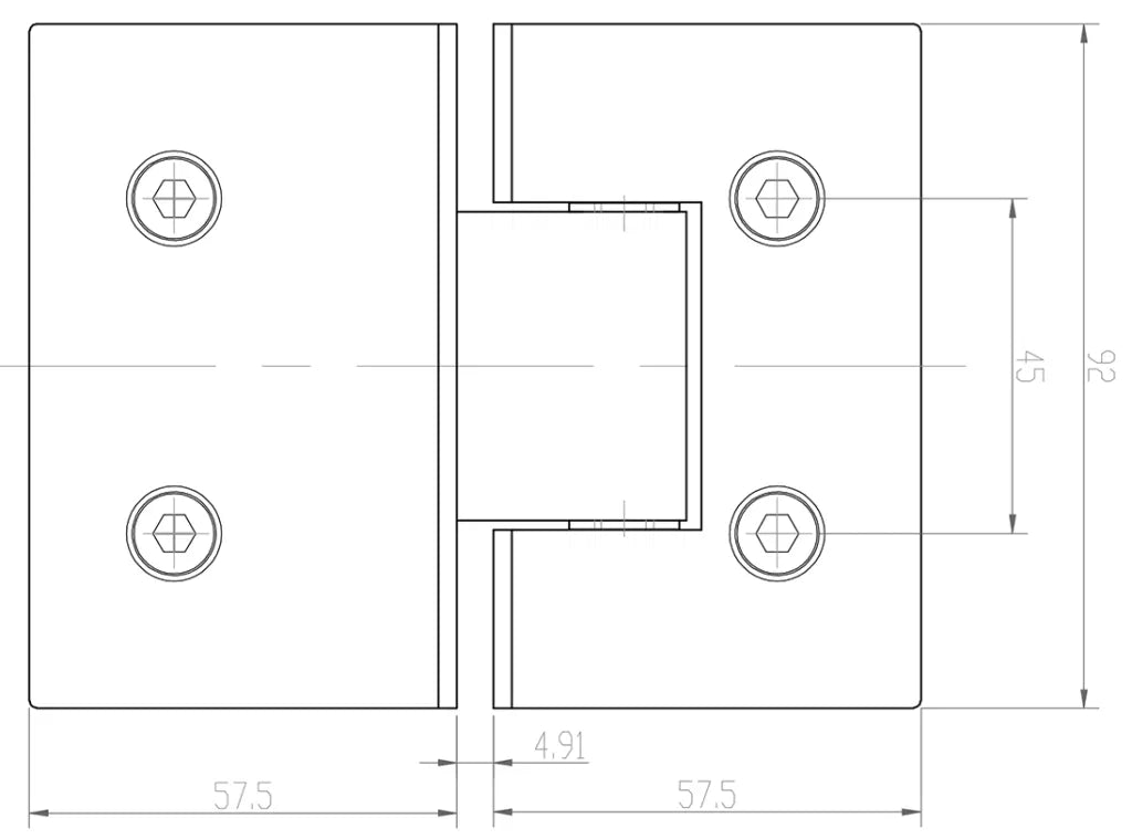 Shower Screen Hinges – Glass To Glass