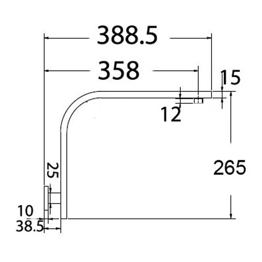 Deko Value Gooseneck Shower Arm