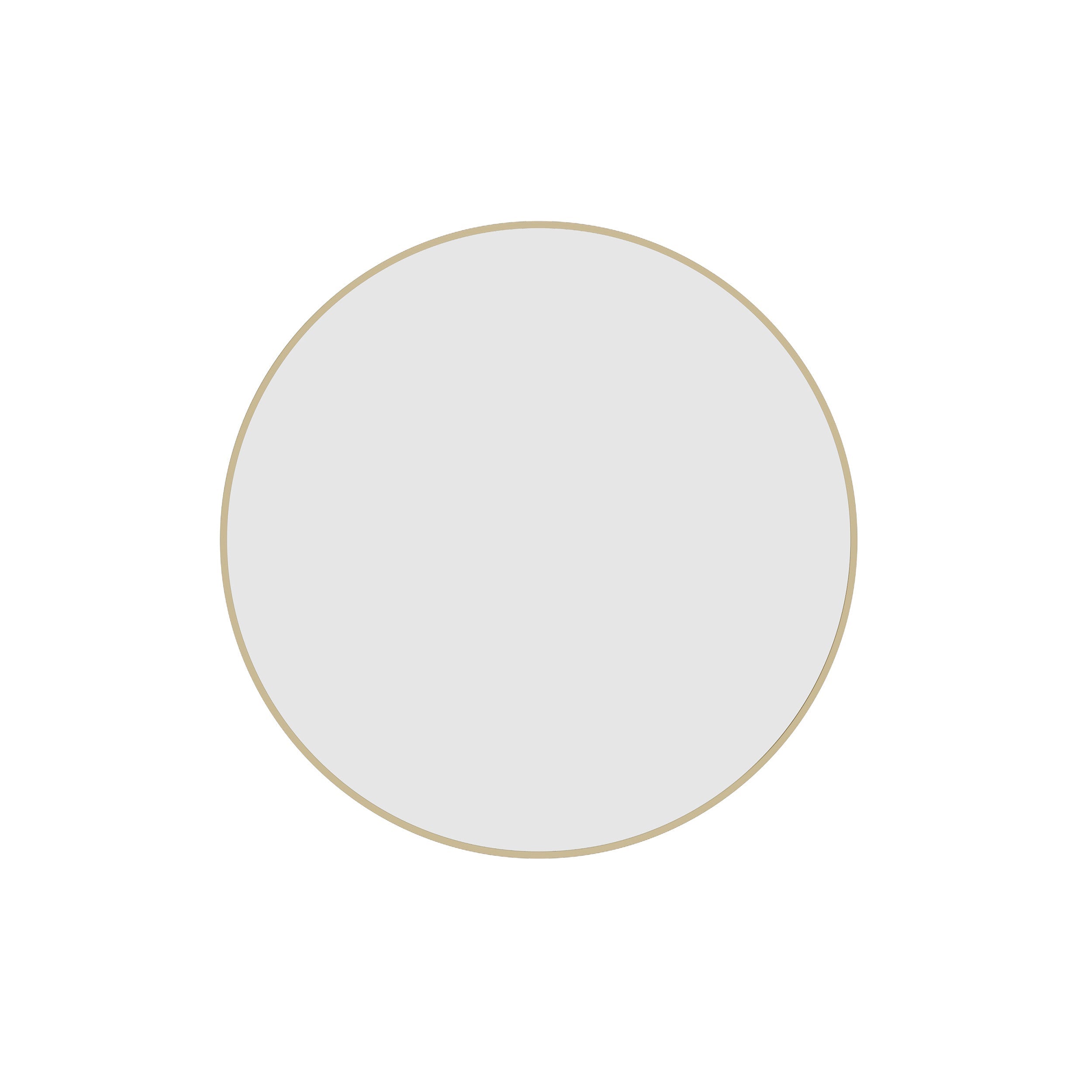 GR6060GD Round Gold Framed Mirror Including Demister