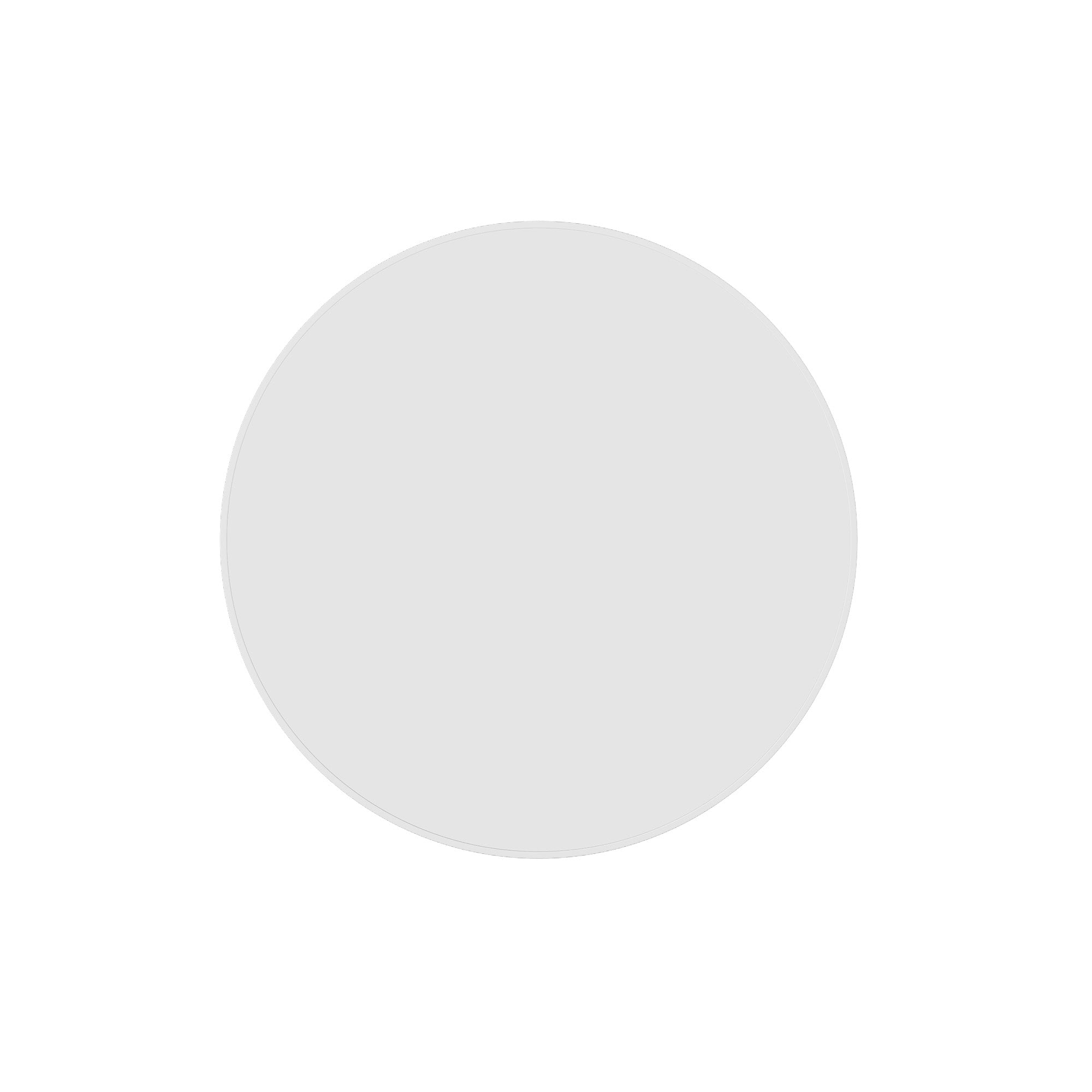 GR6060W Round White Framed Mirror