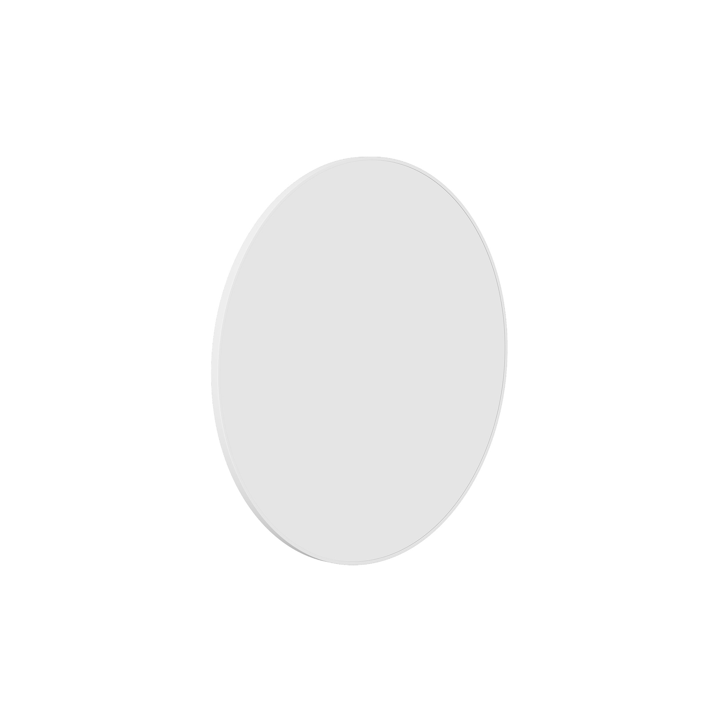 GR6060W Round White Framed Mirror