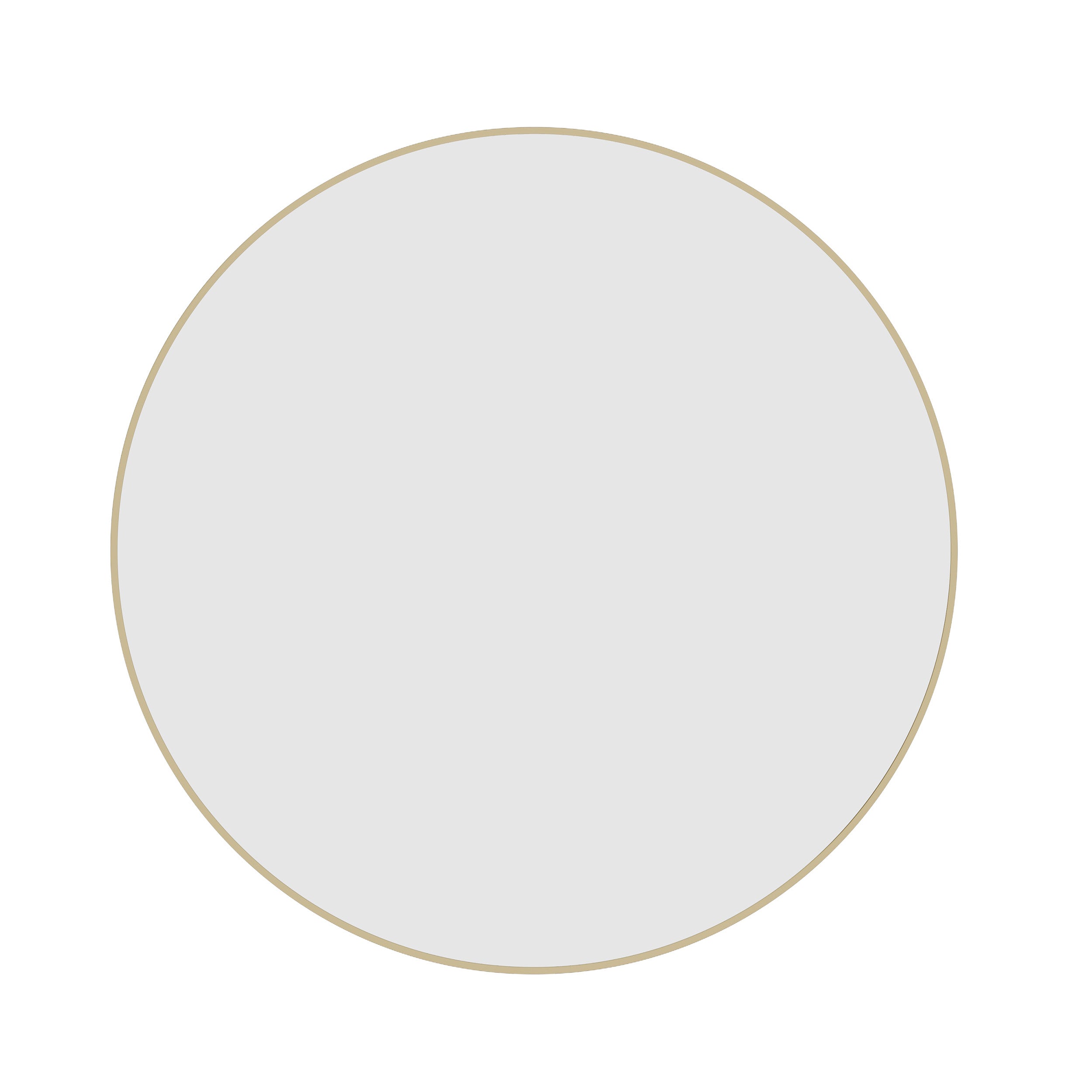 GR9090GD Round Gold Framed Mirror Including Demister