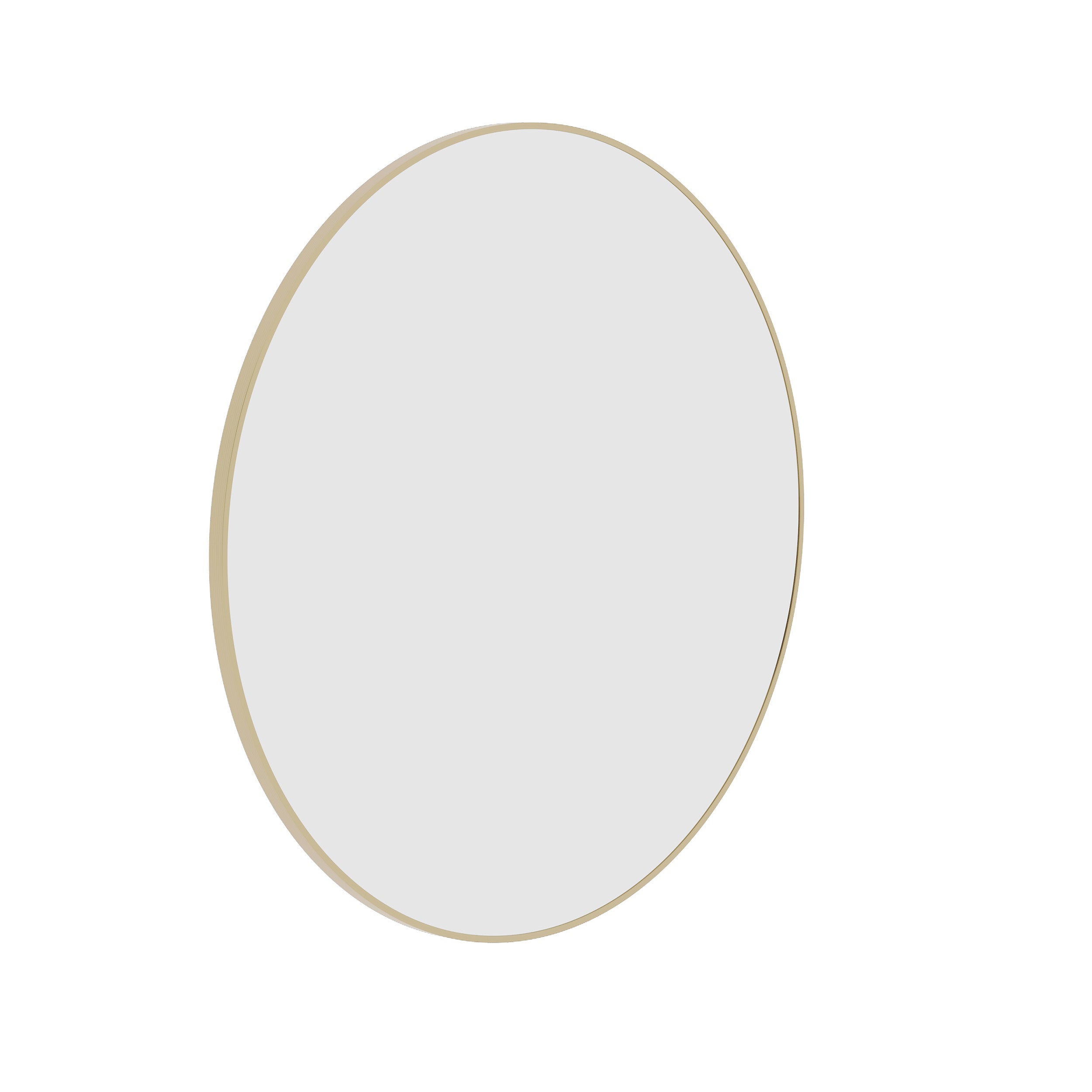 GR9090G Round Gold Framed Mirror