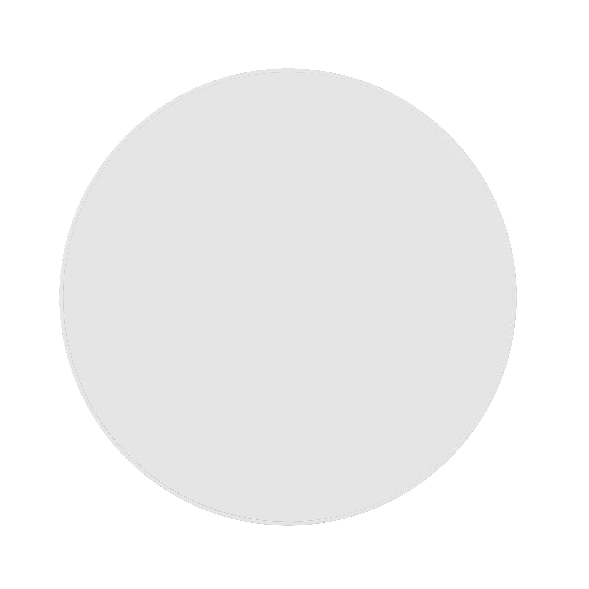 GR9090W Round White Framed Mirror