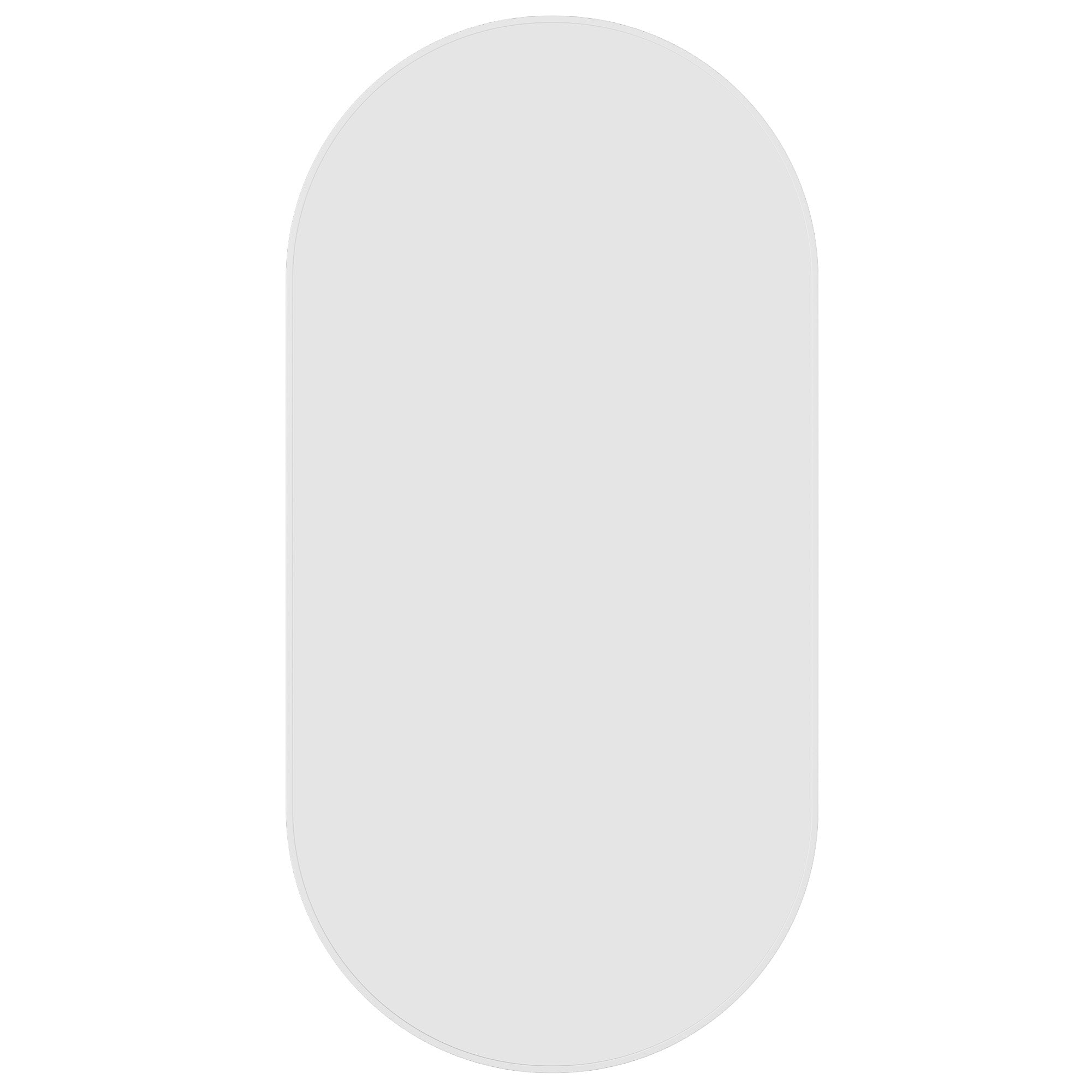 HP5010WD Pill White Framed Mirror Including Demister
