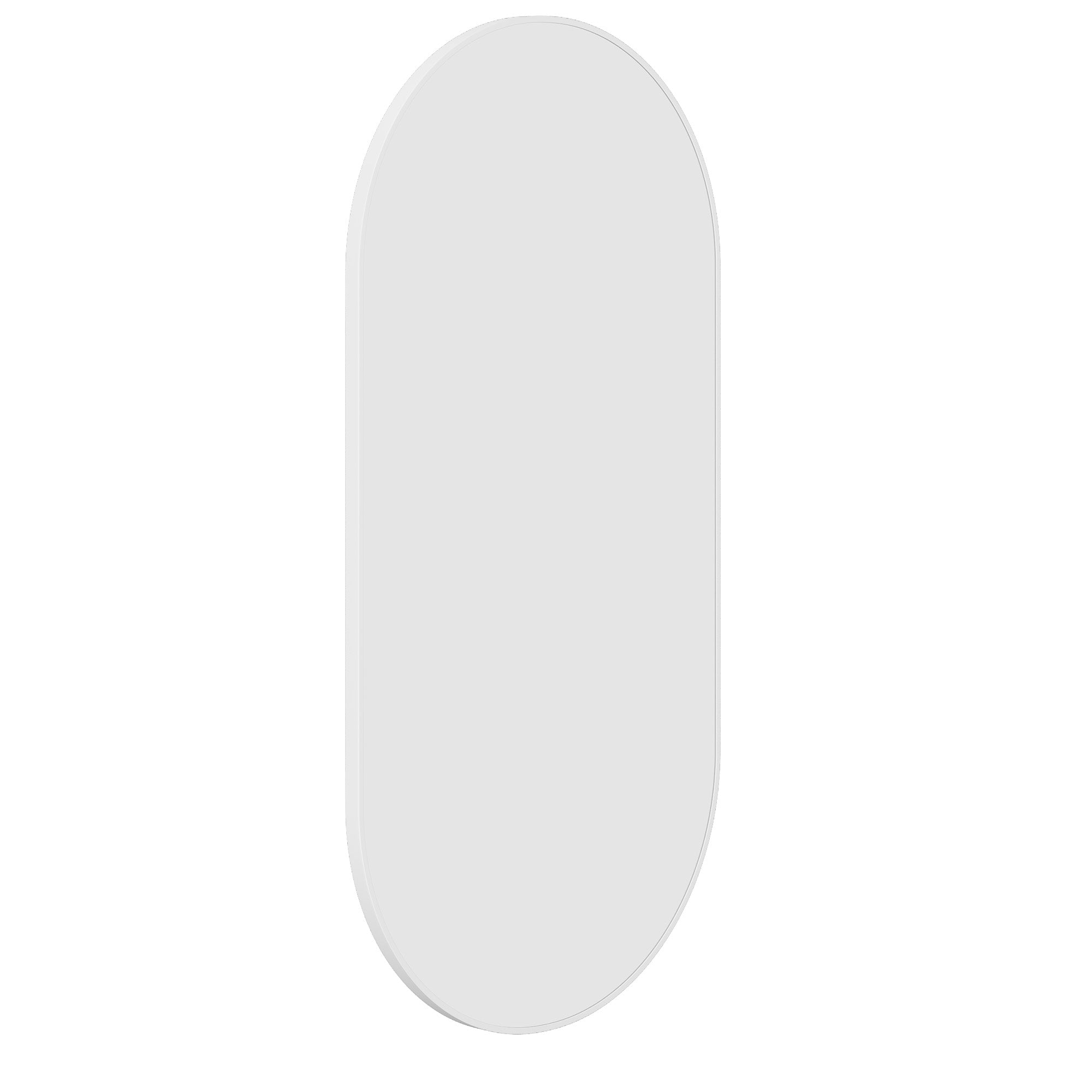HP5010W Pill White Framed Mirror