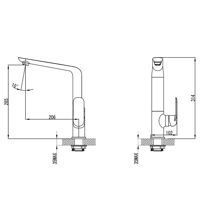 Kara Sink Mixer