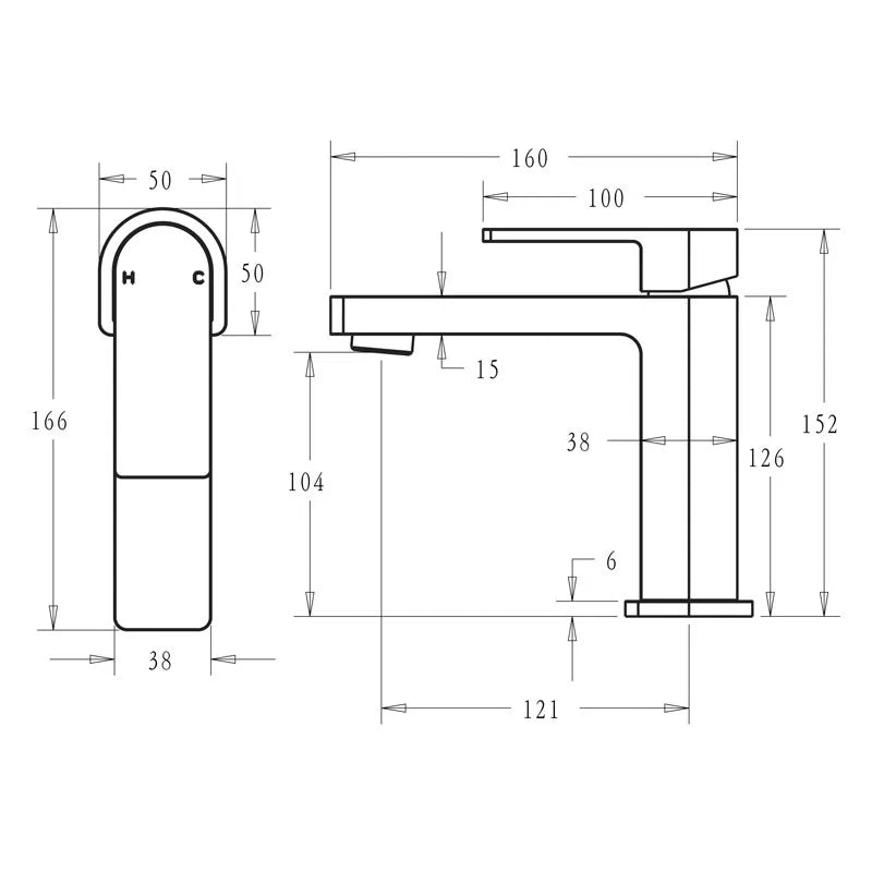 Flores Basin Mixer