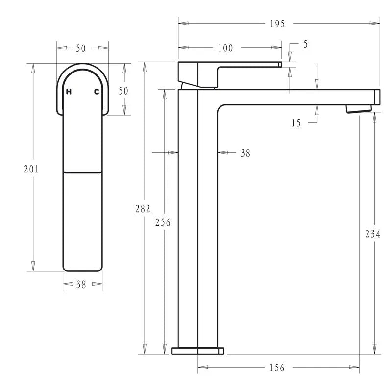Flores Tall Basin Mixer