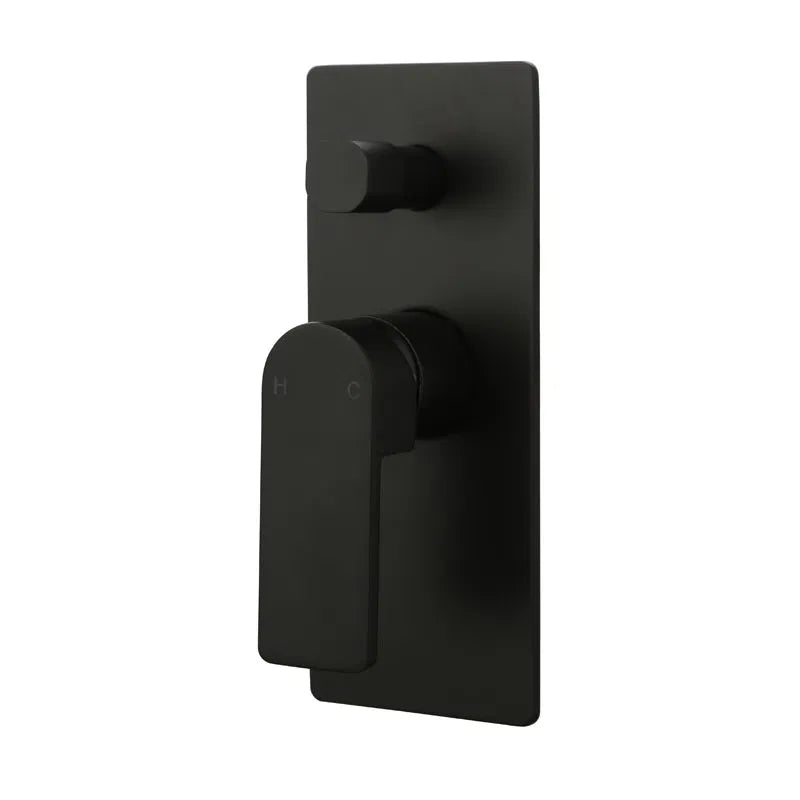 Flores Shower Mixer Diverter - Black