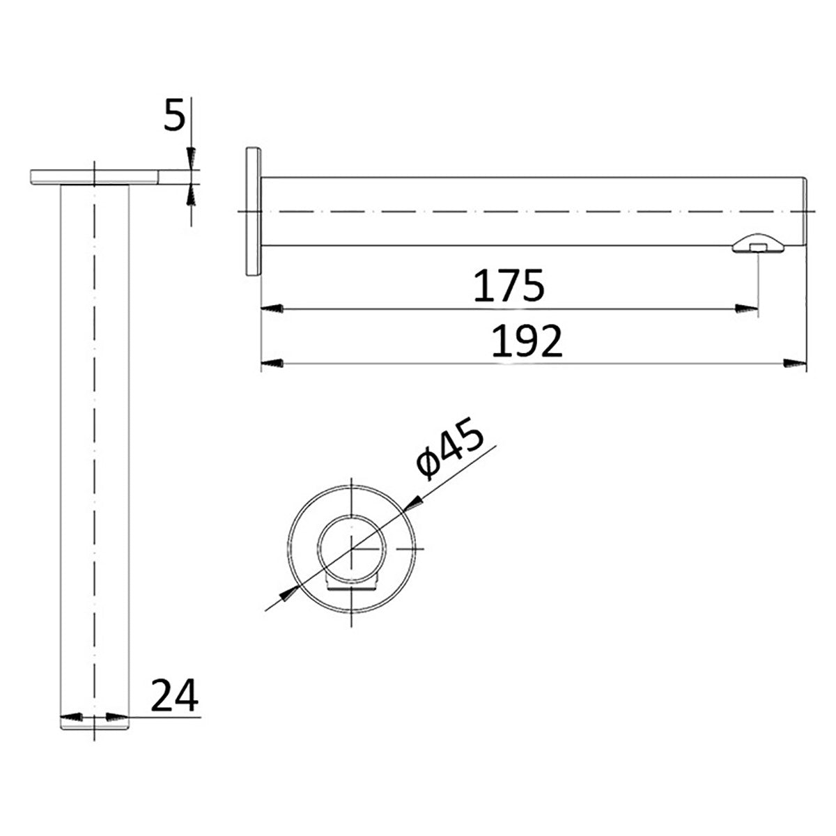 Hali Wall Outlet Curved