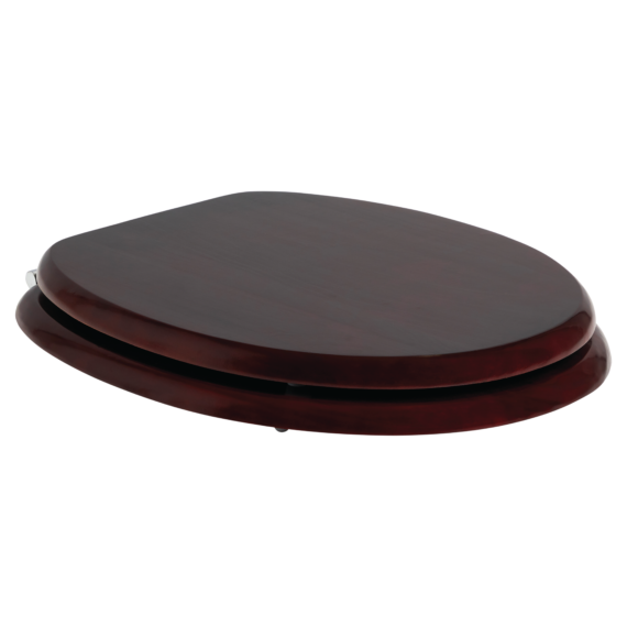Timber Toilet Seat Chrome Hinge
