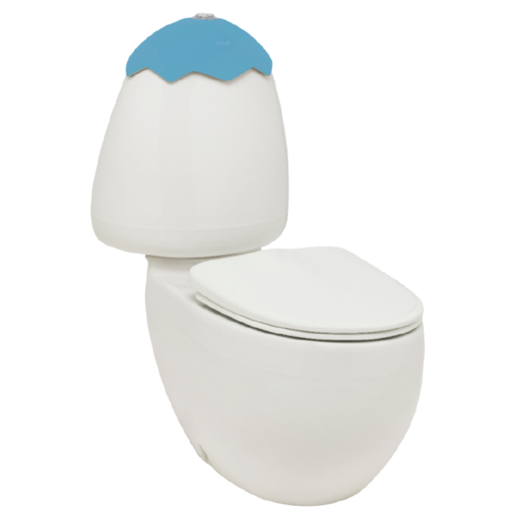 Egg Junior Close Coupled Suite, Cistern Lid, Standard Pan Connector