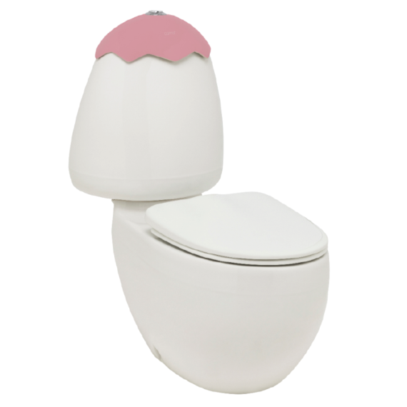 Egg Junior Close Coupled Suite, Cistern Lid, Standard Pan Connector