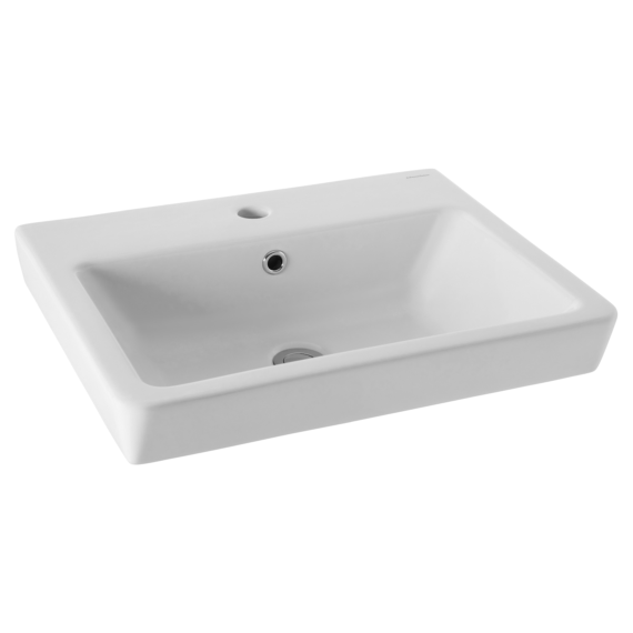 Quado 550 Rectangular Wall Basin With Shroud And Bottle Trap