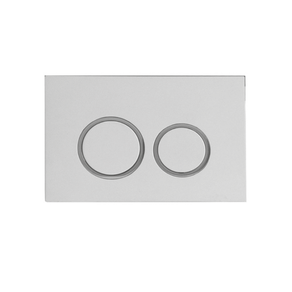 In-wall Econoflush Circle Button Black