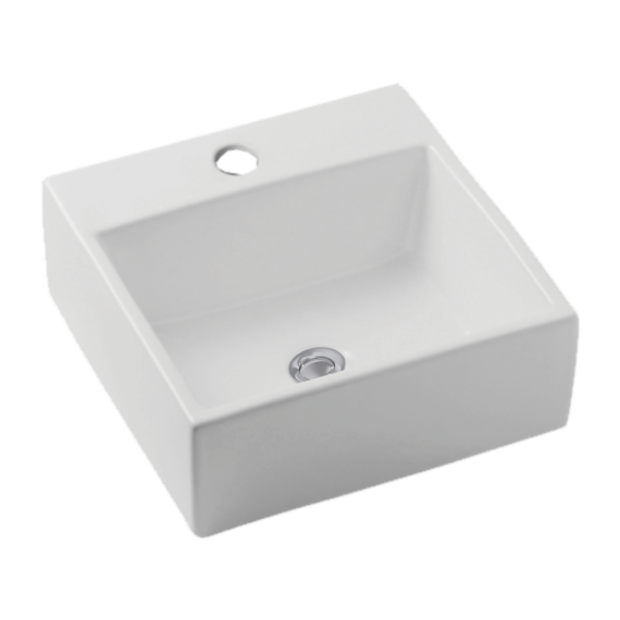 Quado Small Square Countertop Basin