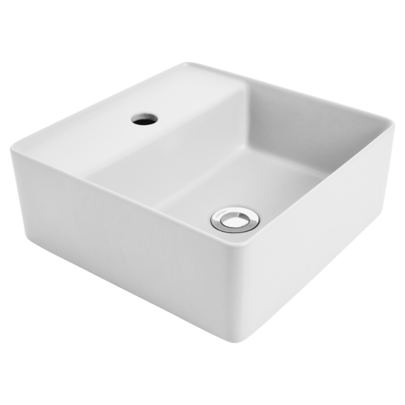 Venezia Square Countertop Basin With Chrome Pop-up Waste