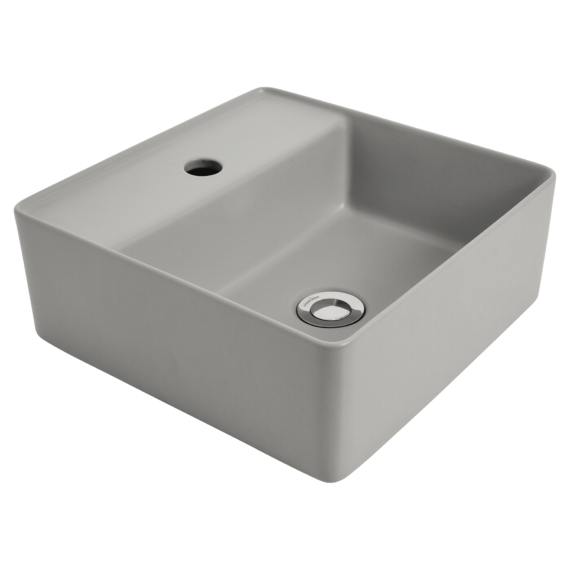 Venezia Square Countertop Basin With Chrome Pop-up Waste