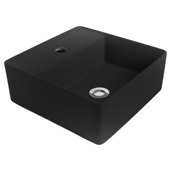 Venezia Square Countertop Basin With Chrome Pop-up Waste