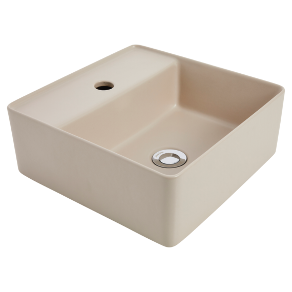 Venezia Square Countertop Basin With Chrome Pop-up Waste