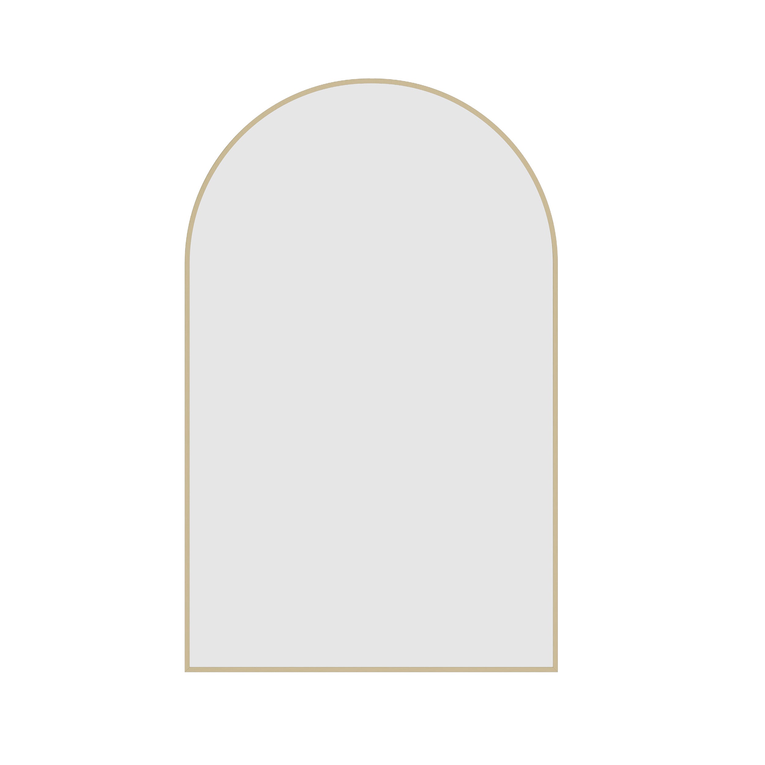 JC5080G Arch Gold Framed Mirror