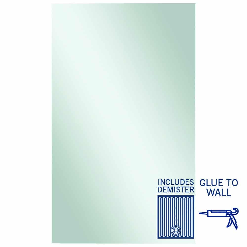 JS1590GTD Rectangle Polished Edge Mirror with Demister