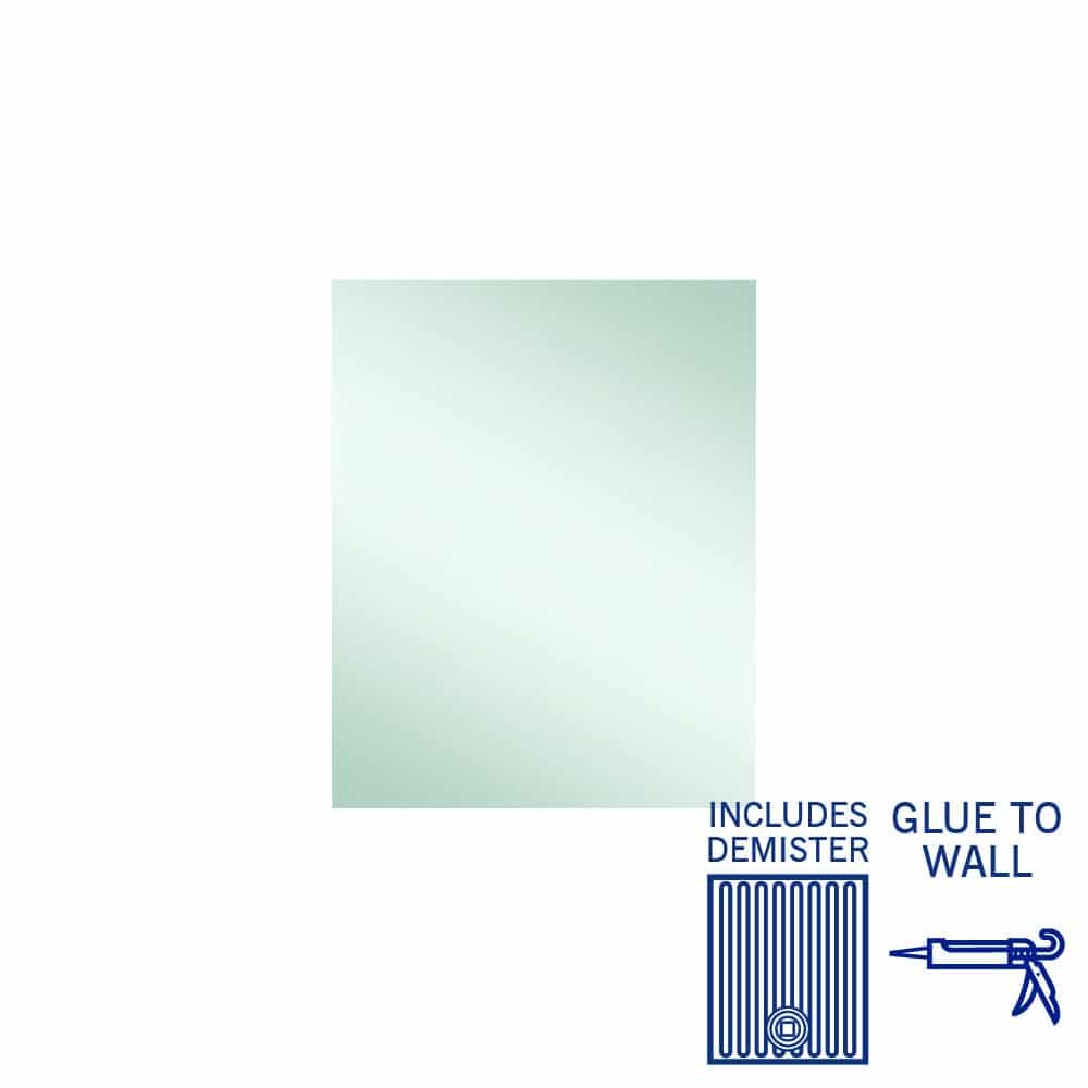 JS6075GTD Rectangle Polished Edge Mirror with Demister