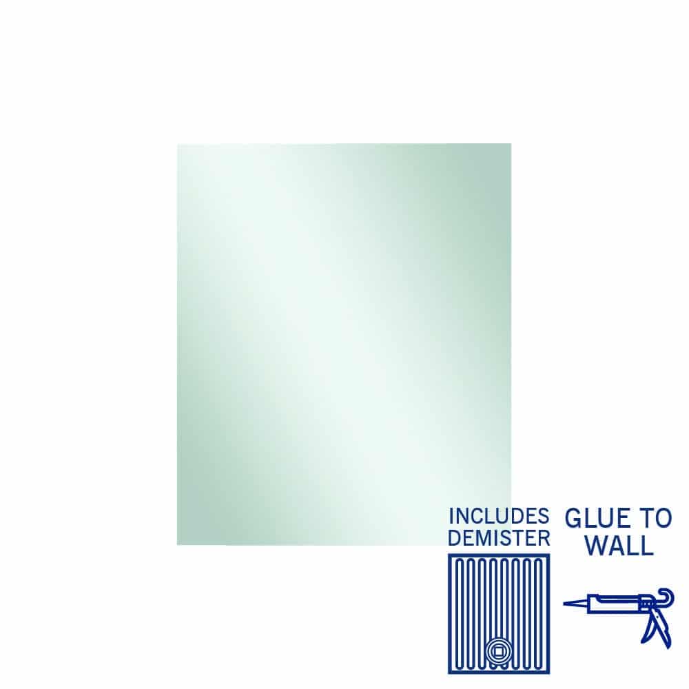 JS9075GTD Rectangle Polished Edge Mirror with Demister