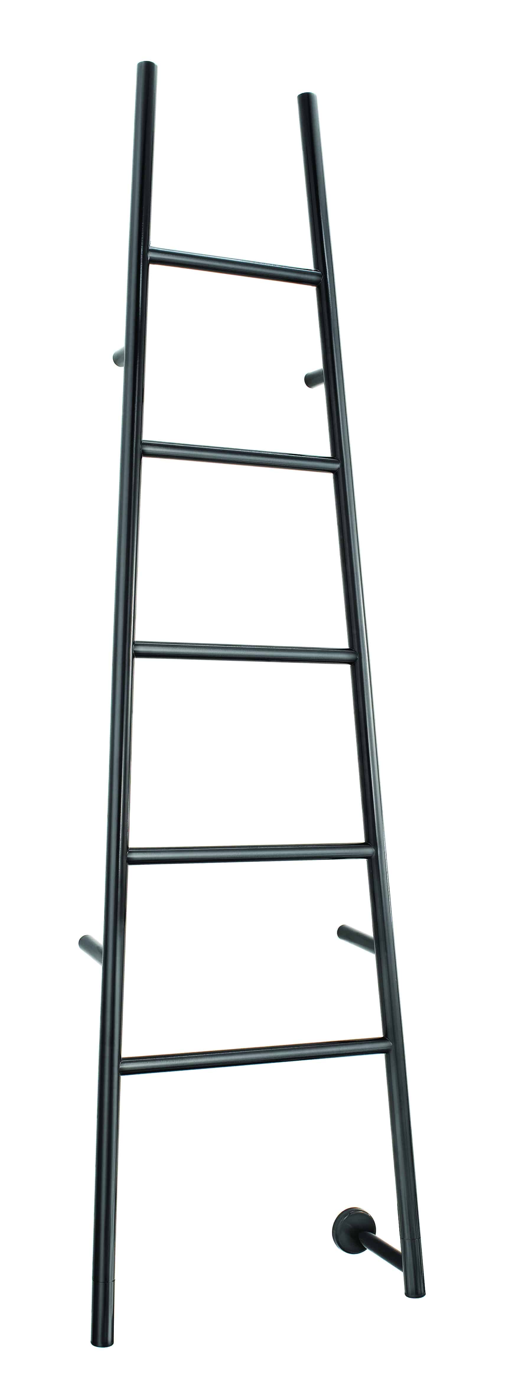 L52SBKR Jeeves Tangent L Heated Towel Rail – Satin Black