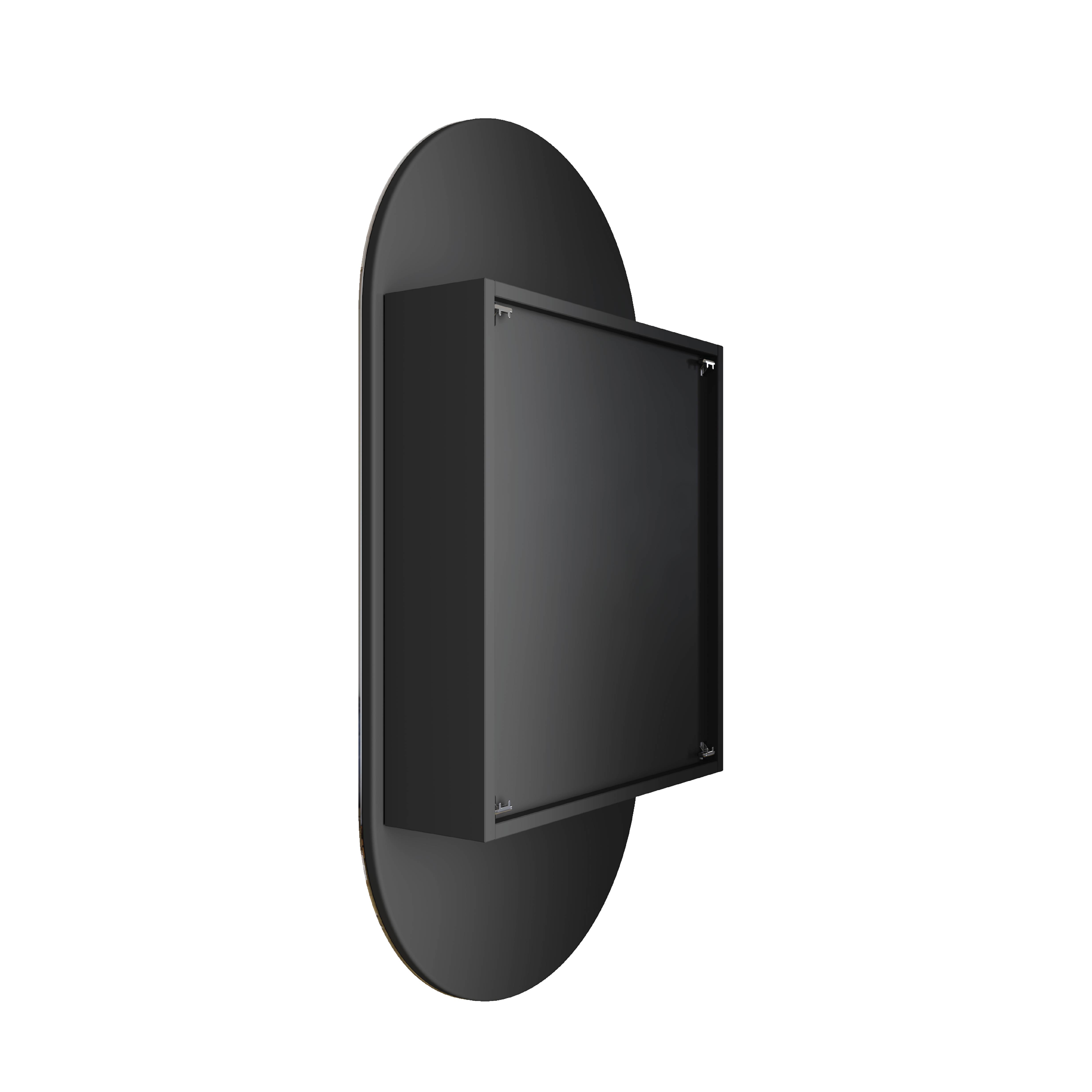 LP5010B Pill Black Mirror Cabinet